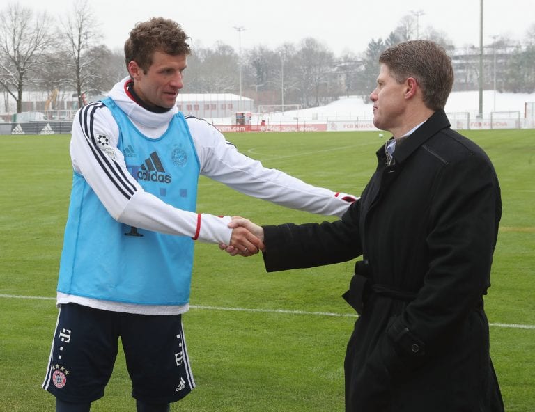 Thomas Mueller Meets Representatives Of MLS Club FC Dallas