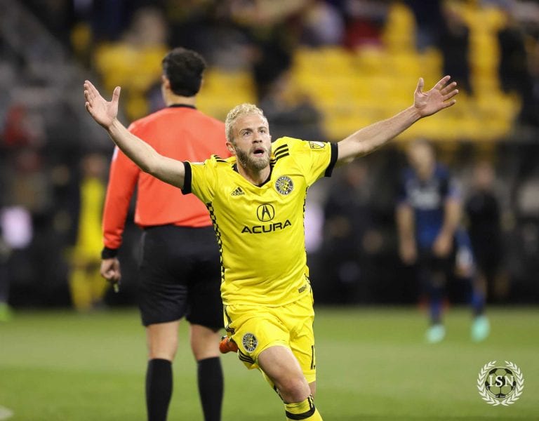 Grella’s Winner Gives Crew SC 2-1 Win over San Jose