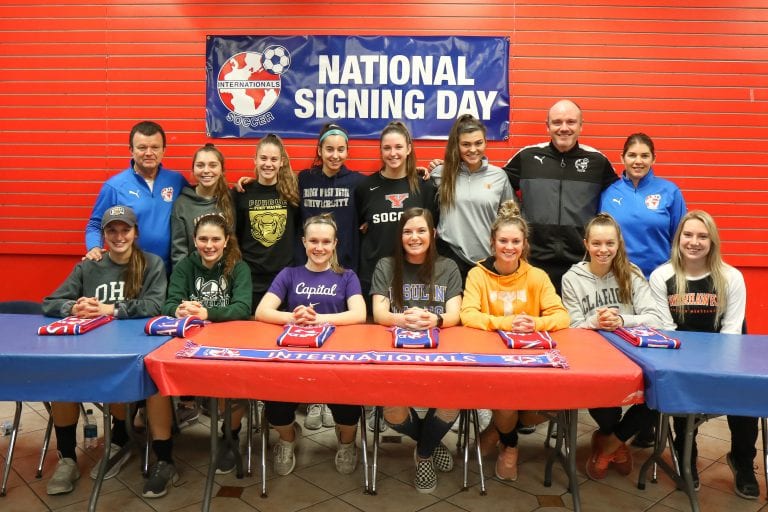 Impressive Signing Day Class for Internationals SC Girls