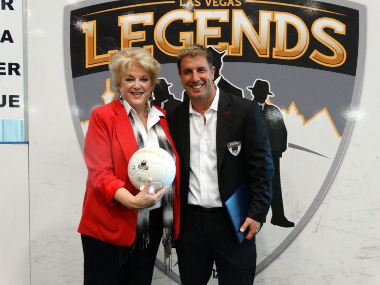 Las Vegas Mayor Carolyn Goodman with Meir Cohen